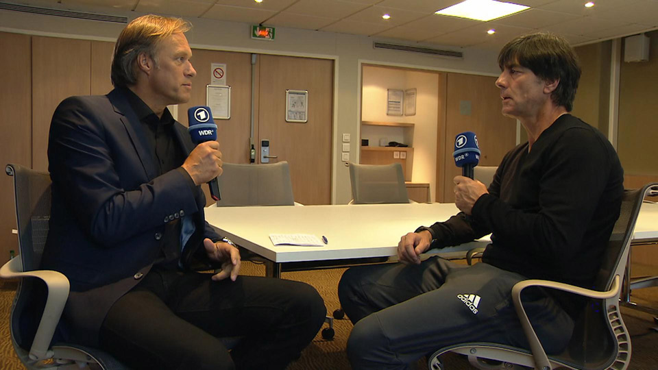 Joachim Löw und Gerhardt Delling