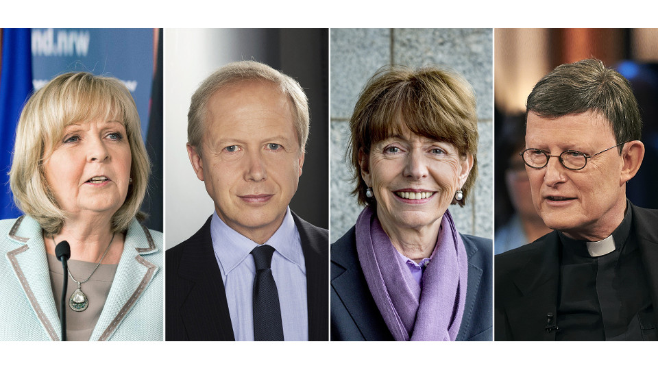 Im Bild v.l. Ministerpräsidentin Hannelore Kraft, WDR-Intendant Tom Buhrow, Kölns Oberbürgermeisterin Henriette Rekerund Erzbischof Rainer Maria Woelki