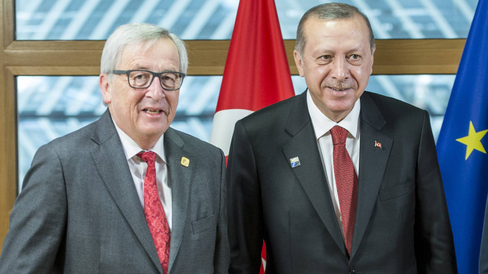 Jean-Claude Juncker und der türkische Präsident Erdogan