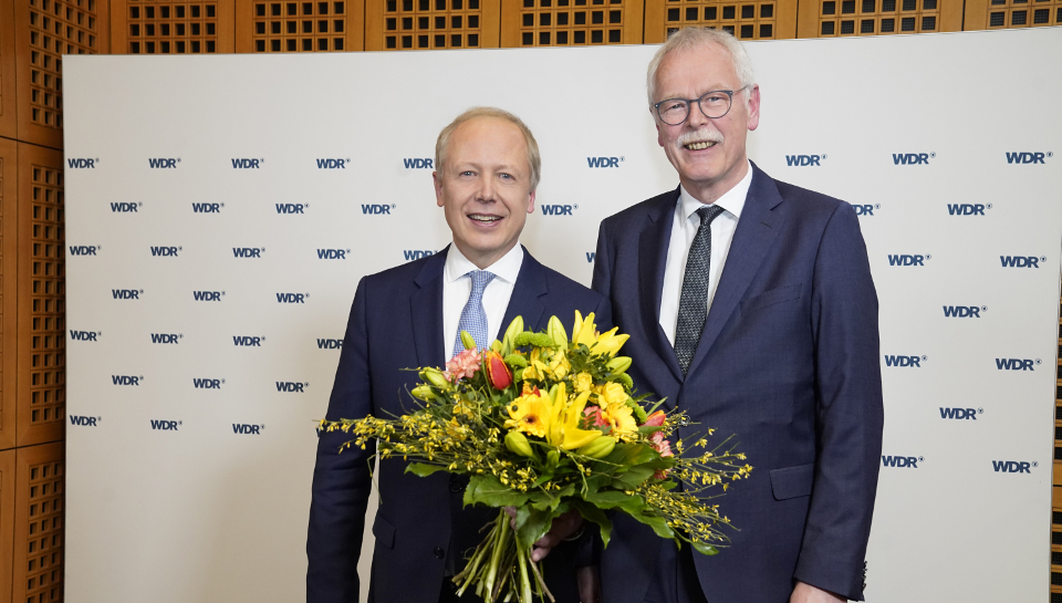 WDR Intendant Tom Buhrow und WDR-Rundfunkratsvorsitzenden Andreas Meyer-Lauber