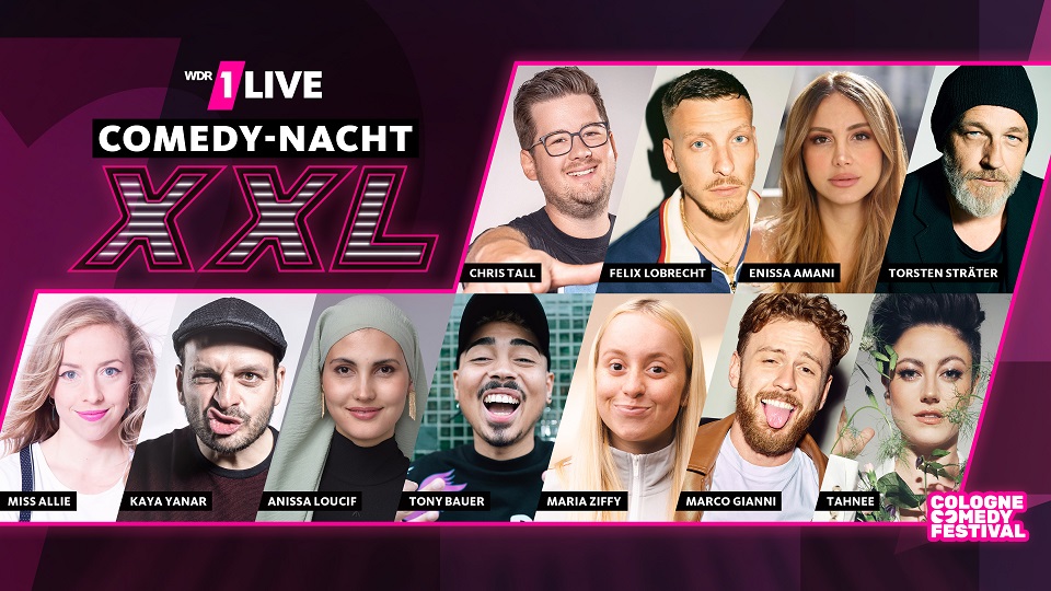 Die 1LIVE COMEDY-NACHT XXL | Bildquelle: WDR/1LIVE/Mirko Schweikert Die 1LIVE COMEDY-NACHT XXL