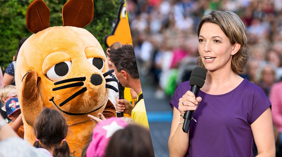 Der WDR überträgt live das NRW Sommerkonzert vom Roncalliplatz, moderiert von Anna Planken. Und auf den Harry-Blum-Platz kommen die Maus und das Team der Lokalzeit aus Köln. | Bildquelle: WDR/Timo Grau/Claus Langer Der WDR überträgt live das NRW Sommerkonzert vom Roncalliplatz, moderiert von Anna Planken. Und auf den Harry-Blum-Platz kommen die Maus und das Team der Lokalzeit aus Köln.