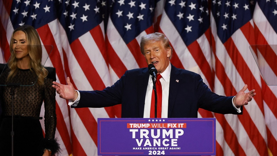 Donald Trump Holds Election Night | Bildquelle: WDR/AFP/Getty Images/Joe Raedle Donald Trump Holds Election Night