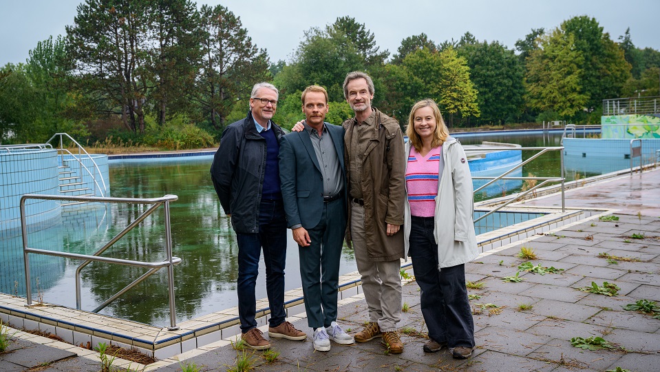 Frank Tönsmann (Redaktion WDR), Daniel Kossik (Stefan Konarske), Peter Faber (Jörg Hartmann), Katrin Kuhn (Produzentin)