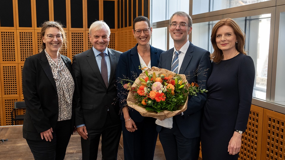 v.l.n.r: Claudia Schare, Rolf Zurbrüggen, Katrin Neukamm, Joachim Ebhardt, Katrin Vernau