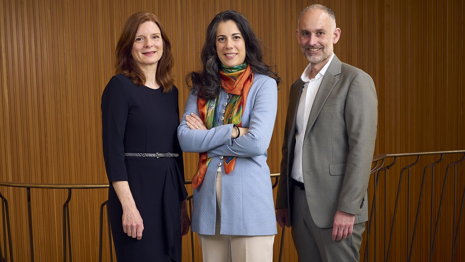 Katrin Vernau, Marie Jacquot, Sebastian König (Manager des WDR-Sinfonieorchesters).
