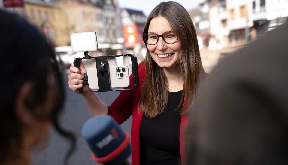 Lokalreporterin Maike Krebber in Bad Münstereifel.