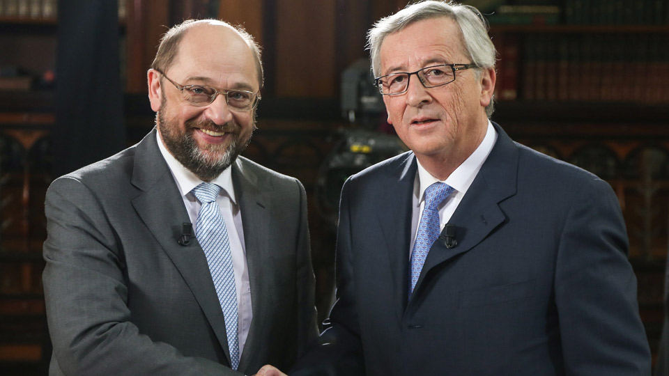 Junker/Schulz | Bildquelle: EPA/Warnand/dpa Junker/Schulz