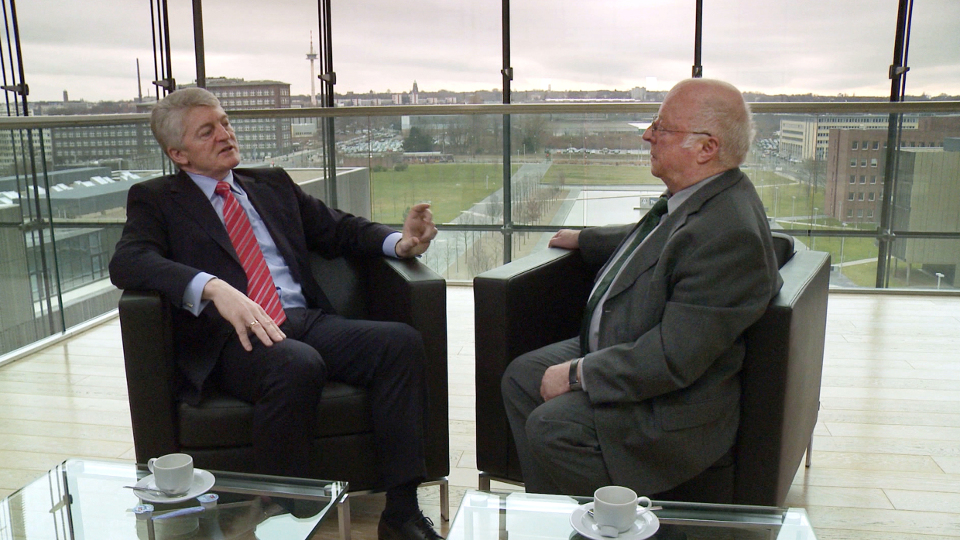 Norbert Blüm (r) zu Gast bei Heinrich Hiesinger | Bildquelle: WDR/Wellenreiter Norbert Blüm (r) zu Gast bei Heinrich Hiesinger