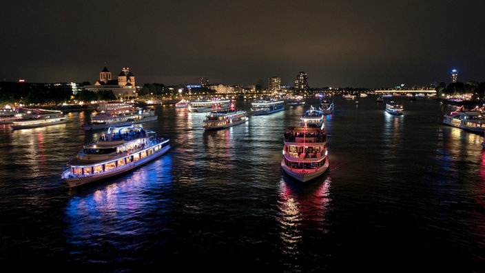 NRW bei Nacht