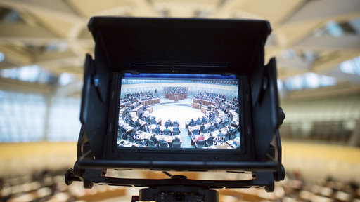 Plenarsaal des NRW-Landtags