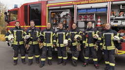 "Feuer & Flamme". v.l. Dennis, Thomas, Danny, Stefan, Thorsten, Tobi und Roland.