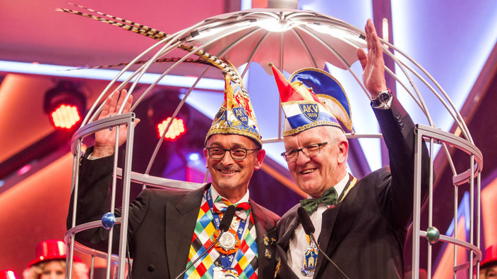 Dr. Werner Pfeil und Wilfried Kretschmann
