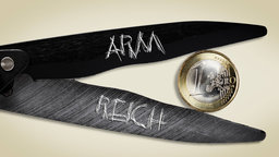 Schere Reich Arm