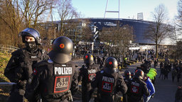 Polizeieinsatz am Bremer Weserstadion
