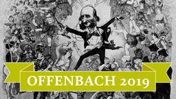 Jacques Offenbach dirigiert ein nicht sichtbares Orchester