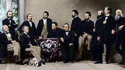 Richard Wagner und Freunde / Foto, M nchen 1865