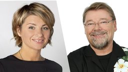 Sabine Heinrich (l) und Jürgen von der Lippe (r)