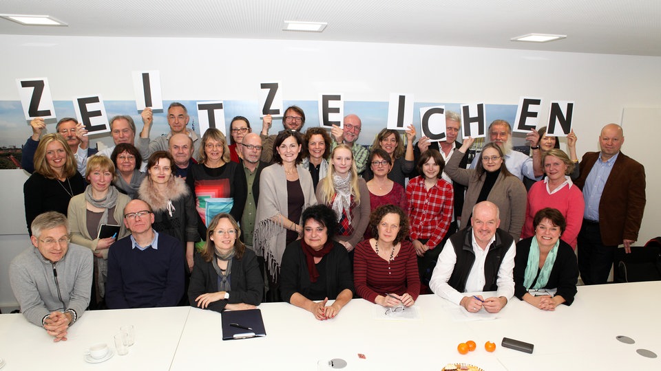 Das Team des WDR-"ZeitZeichens" im Jahr 2014