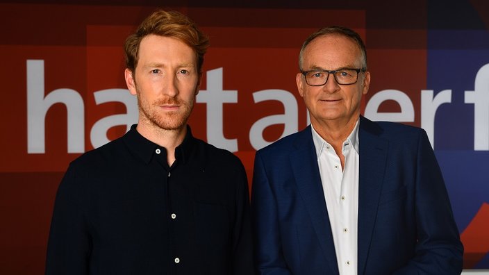 Louis Klamroth und Frank Plasberg