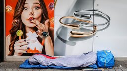 Soziale Gegensätze in der Kölner Innenstadt